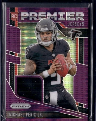 2024 Panini Prizm Premier Jerseys Pink Prizm  #PJ-MPJ Michael Penix Jr. RC - Image 1 of 2