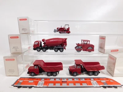 5X Wiking H0 1:87 Muldenkipper Ecc 671 Iveco 650 655 681 MB Mint+Box #DN213-0,5 - Immagine 1 di 4