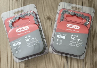 🌹SET of 2 Oregon S52 AdvanceCut 14-Inch Chainsaw Chains NEW SEALED - Image 1 of 2