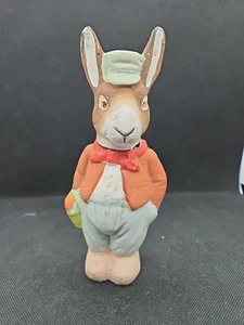 vtg Rabbit Candy Container bunny paper mache composition antique german Easter - Picture 1 of 20