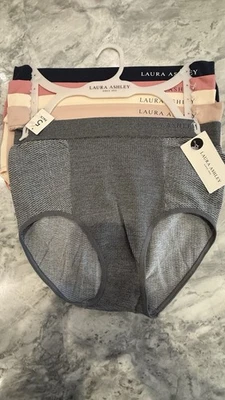 LAURA ASHLEY ~ Paquete de 5 BRAGAS AJUSTADAS ~ MULTICOLOR ~ ESTILO # LS9444 ~ TODAS LAS TALLAS ~ ¡GRAN AJUSTE! Foto 1 de 2