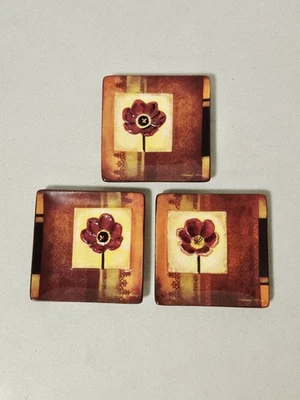 "Mini platos MWW Market KIMBERLY POLOSON flores mediterráneas 4,5"" (juego de 3)" Foto 1 de 4