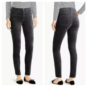 J Crew Pants Thunder Gray Size 27 Velvet Midrise Toothpick NWT 84104  Casual - Picture 1 of 12
