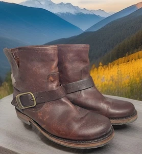 Frye Veronica Bootie Damen Leder Stiefelette Redwood Braun Größe 7,5 - Bild 1 von 13