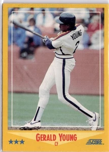 Gerald Young Astros 442 Score 1988 Baseball RC Trading Card Sports Vintage - Picture 1 of 7