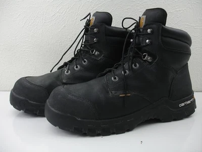 Carhartt Men's 14 W Wide CMF6371 Rugged Flex 6" Composite Toe Work Boots Black - Image 1 of 4