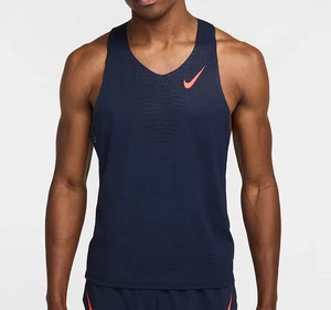 New With Tag Nike Men AeroSwift Running Singlet Top Tank FN4231-451 - Picture 1 of 3