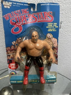 Boneco Vintage WWF LJN Wrestling Superstars George The Animal Steele 1986 MOC  - Imagem 1 de 4