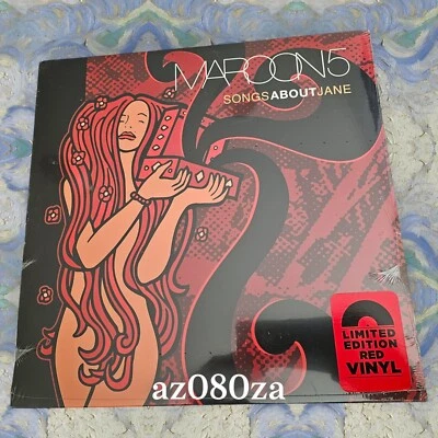 Maroon 5 Songs About Jane Limited Red Vinyl LP Record Hyper Sticker New Sealed  - Image 1 of 2