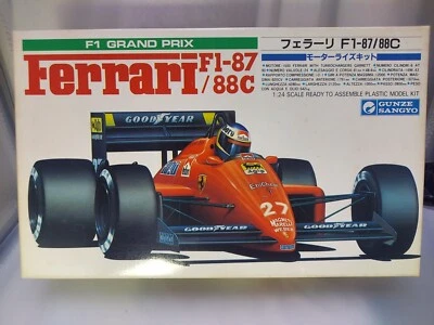GUNZE 1/24 scale FERRARI 87/88C F1 motorize Plastic model kit From Japan - image 1 of 4
