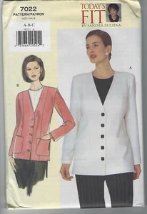 Chaqueta con patrón de costura Vogue 7022 - ajuste de hoy de Sandra Betzina - Imagen 1 de 6