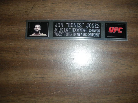 JON "BONES" JONES (UFC) ENGRAVED NAMEPLATE FOR PHOTO/POSTER/GLOVES/TRUNKS Cover
