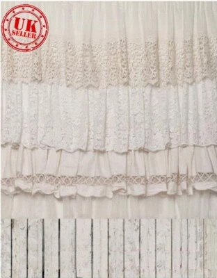 Fondo de Fotografía Fondo Cremoso Blanco Cortinas Madera 5x7ft Foto 1 de 2