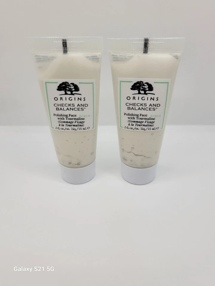 Lot of 2 ORIGINS Checks and Balances Polishing Face with Tourmaline .5 oz - Image 1 of 1