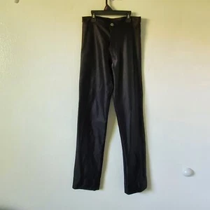 Vintage Fredericks 7/8 Disco Skinny Stretch Pants Hollywood 80s Black High Rise - Picture 1 of 18