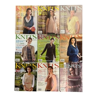 Lot of 9 Interweave Knits Vintage Magazines - Image 1 of 2