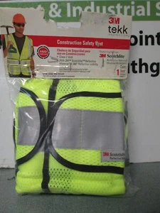 3M 94617 One Size Polyester Yellow Class 2 Construction Safety Vest New - Picture 1 of 7