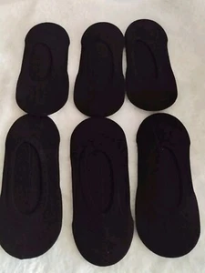 6 pares de calcetines invisibles para hombre y mujer entrenador no show forro de zapatos antideslizantes pies - Imagen 1 de 2