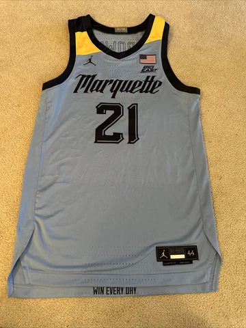 Jordan Marquette Golden Eagles BASKETBALL JERSEY NCAA Men’s BIG EAST  (BLM)SZ 44 Cover