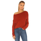 Michael Lauren Jarrett Oversized Sweater Spice Red Brick XS/S NWT
