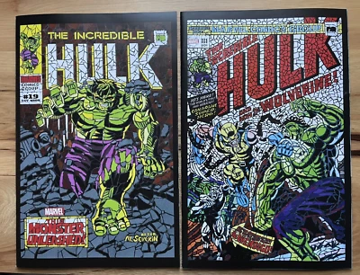 WOLVERINE #1 SHATTERED COMICS NYCC 2024 HULK 181, HULK 105 VARIANT SET - Image 1 of 2
