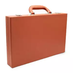 LPG Classics Leather Backgammon Set - Brown - Picture 1 of 6