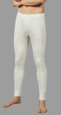 Mutanda uomo gamba lunga misto lana invernale, calzamaglia termica senza bottoni - Immagine 1 di 3