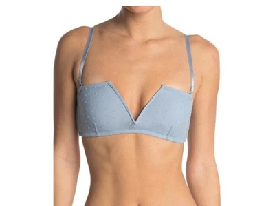 NEW NWT FREE PEOPLE INTIMATELY Rain blue Sierra Bandeau Bra Sz Small Polka Dot - Image 1 of 4