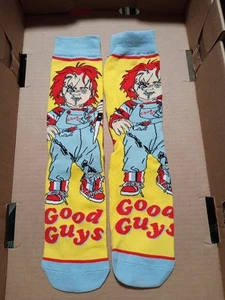 Odd Sox CHUCKY "Good Guys" Novelty Crew Socks Fits Sizes 6-13 NWT - Picture 1 of 2