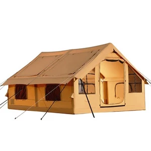 Inflatable Tent for Family Camping Tent 5-8 Person Window Glamping w/ Hand Pump - Picture 1 of 12