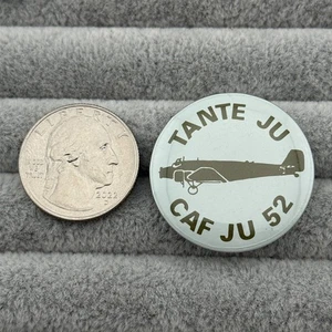 Pinback botón Junkers de la Fuerza Aérea Confederada Tante Ju JU-52 CAF #60140 - Imagen 1 de 2