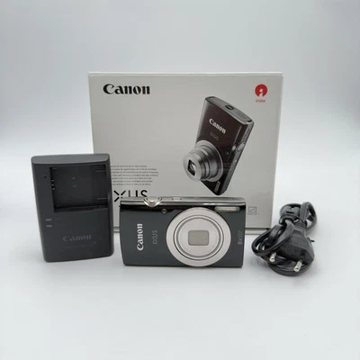 Canon IXUS 185 Schwarz - Kompakte Digitalkamera - 20 MP - Getestet - Bild 1 von 4