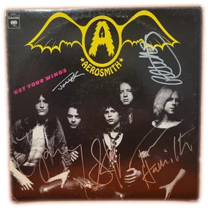 Aerosmith signed lp Get Your Wings by 5 musicians - Picture 1 of 2