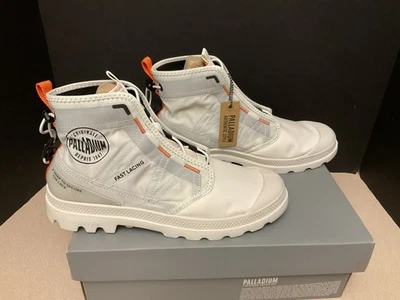 ¡Nuevo! Botas blancas Palladium Pampa Travel Lite Star para hombre. Talla 10. ¡Impresionantes botas! Foto 1 de 4