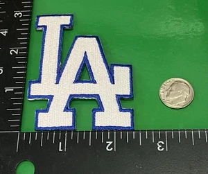 Los Angeles Dodgers ☝️ Weiß Und Blau ⚾️ Bügelbild Patch 🇺🇸 Verkäufer - Bild 1 von 3