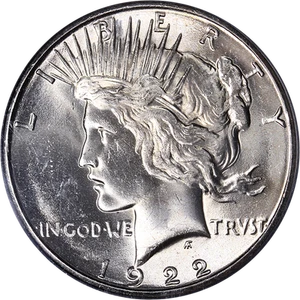 1922-S Peace Dollar PCGS MS64 Great Eye Appeal Nice Strike - Picture 1 of 4