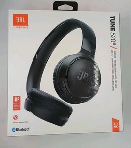 JBL 520BT Tune Wireless Bluetooth On Ear Headphones, Black - New and Sealed - Picture 1 of 4
