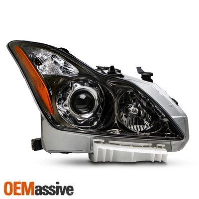 For 2008-2013 Infiniti G37 2014-2015 Q60 Coupe Black Headlight Passenger Right - Image 1 of 4