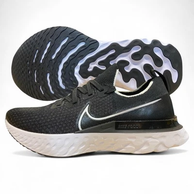 Nike Infinity Run FK Mens Running Shoes Size 9.5 Black/White CD4371 002 NEW - Image 1 of 4