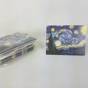 30 Vintage Vincent Van Gogh The Starry Night Mini Blank Note Cards No Envelopes - Picture 1 of 9