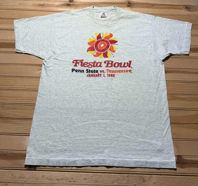 Vintage 1992 Fiesta Bowl Penn State  vs Tennessee Volunteers NCAA Shirt Size XL - Image 1 of 4