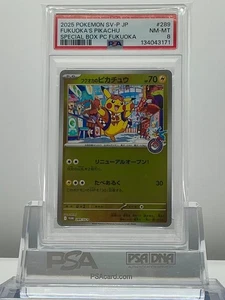 PSA 8 FUKUOKA'S PIKACHU 289/SV-P Caja Especial Promo Tarjeta Pokémon Japonesa - Imagen 1 de 2