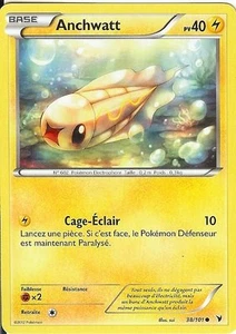 Carte Pokemon ANCHWATT Noble Victoires Noir & Blanc PV 40 38/101 VF - Imagen 1 de 1