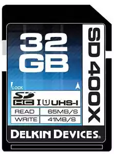 Delkin 32GB SDHC 400X UHS-I Better Grade Memory Card - Lifetime Warranty - Picture 1 of 4