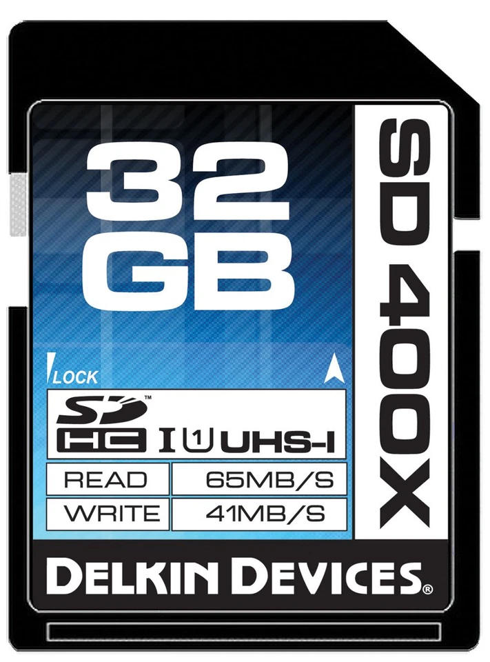 Delkin 32GB SDHC 400X UHS-I Better Grade Memory Card - Lifetime Warranty - Image 1 of 4