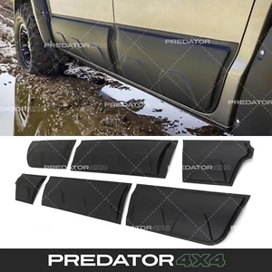 6PC MATTE BLACK LOWER DOOR TRIM BODY CLADDING KIT FOR VW AMAROK MK1 2010-2020 - Afbeelding 1 van 9