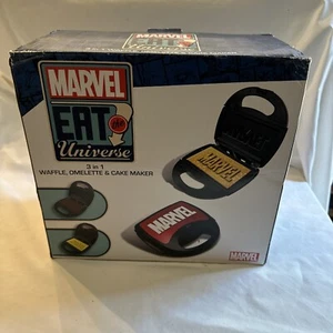 Fabricante de gofres, pasteles y tortillas eléctricas 3 en 1 con logotipo de Marvel Eat the Universe - Imagen 1 de 6