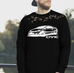 Civic Sweatshirt & Gesichtsmaske JDM HFP Bodykit Shirt Coupe Herren Unisex Honda - Bild 1 von 1