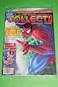 TUFF STUFF'S COLLECT! MAGAZINE SPIDER-MAN FLAIR MARVEL MARCH 1995 SEALED W CARDS - Picture 1 of 16