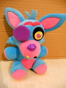 FIVE NIGHTS AT FREDDY'S BLACKLIGHT FOXY BLUE PLUSH, GREEN HAPPY FROG & SISTER LO - Picture 1 of 20